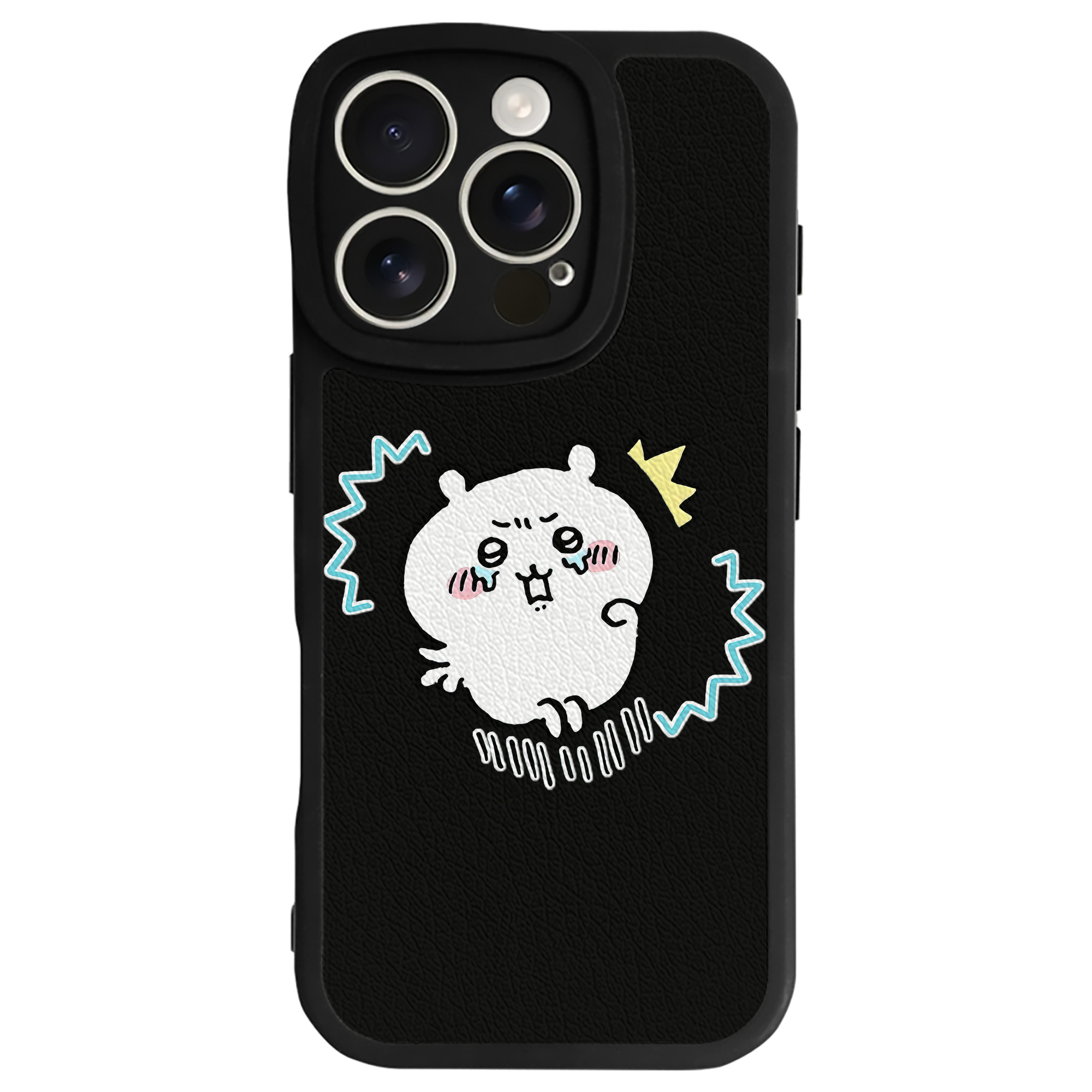 （画像用） ちいかわ ちいかわ Chii-kawa chiikawa 【iPhone 16シリーズ対応】シリコンスマホケース（レザー調） 材質：シリコン